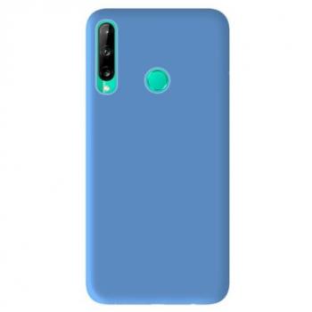 Étui Silicone Mat Bleu Ciel pour Huawei P40 Lite E