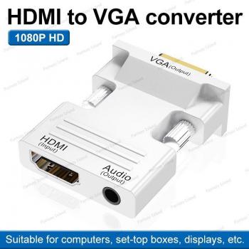 Convertidor de señal HDMI a VGA 1080P