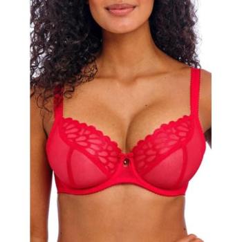Boudoir Noir Red Sheer Plunge Bra – 34GG