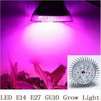 Lampe de croissance 18W GU10/E14/E27 pour serre