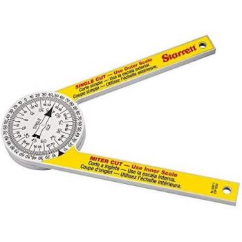 Starrett 505P 7 Inch Plastic Pro-Site Protractor Dial Reading Mitre Measuring