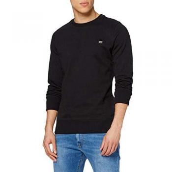 Sweat-shirt noir Superdry Collective Crew, L Homme
