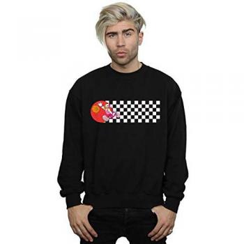 Disney Herren-Sweatshirt „Daisy Duck Dribbling“ in Schwarz