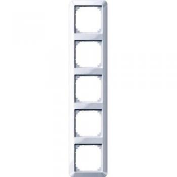 Merten Cadre 1-M 5 prises blanc brillant