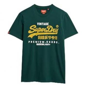 Superdry Duo Vintage Logo T-shirt Short Sleeve Dark Pine Green for Men 2XL