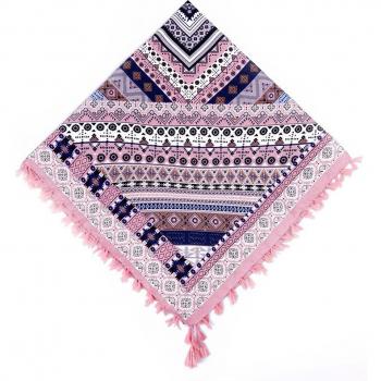 Autumn Warmth Square Print Wrap
