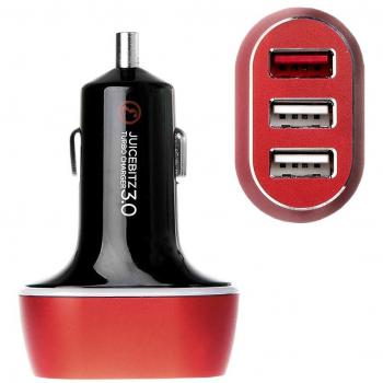 JuicEBitz® 42W 3-Port USB Car Charger