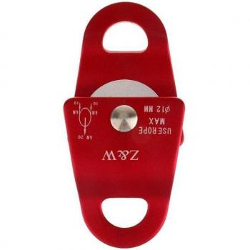 20 KN Mobile Climbing Pulley Aluminum Alloy for 12mm Rope