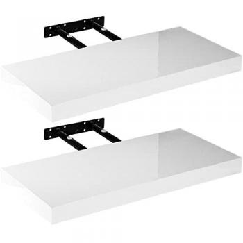 Rangement murale suspendu Volato STILISTA – Ensemble 2, 90 cm, Blanc