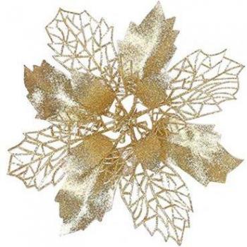 Shimmering Xmas Hollow Flower Decoration