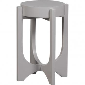 Table d'appoint en bois de manguier – Gris clair 35x35x51 cm