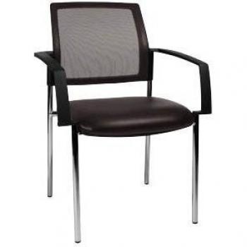 2× Topstar BtoB Braun Besucher‑Sitzbank (10 Stühle)