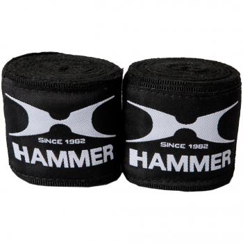 Hammer Boxbandage Training – 4,5 M, Schwarz, elastisch (89118)