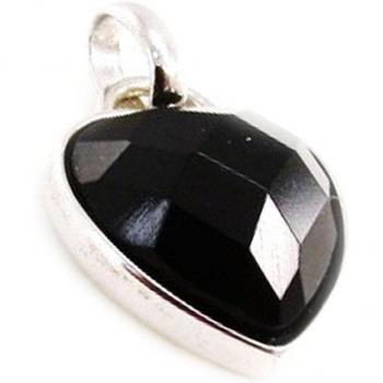 Pendentif de Plata 'Coeur Linda' en Negro