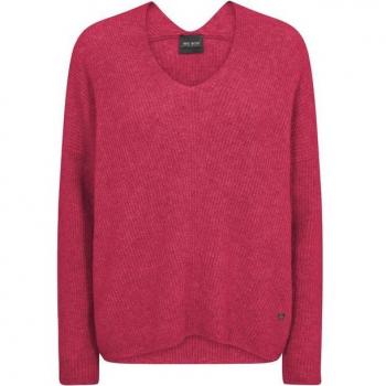 Pink Soft V-Neck Knitwear for Women by MOS MOSH, Size XS