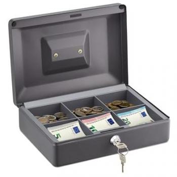 Grey Steel and Plastic Coin Keeper with Lock