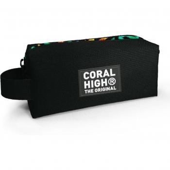 Coral High Black Graffiti Kids Pencil Case 22073