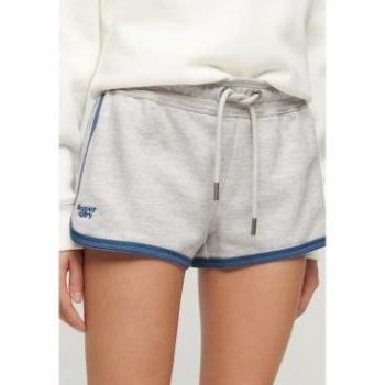 Short athlétique Superdry Femme Essential Logo gris clair (taille 44)