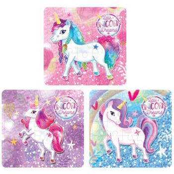 Mini Unicorn Delight Puzzle – 13x12 cm, 3 Pieces