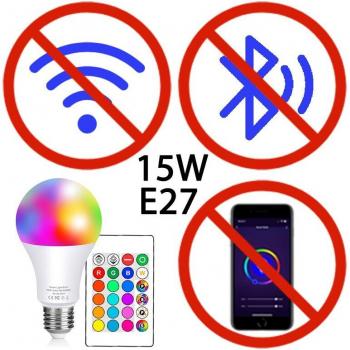 Dimbare E27 15W LED Smart Lamp met Wifi en Bluetooth