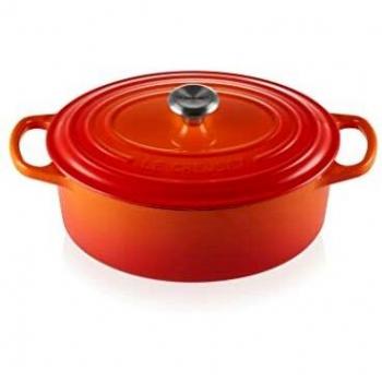 Le Creuset Cast Iron Oval Casserole with Lid