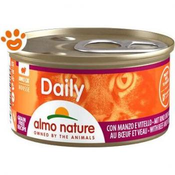 Mousse Gatto Almo Nature con Manzo e Vitello 85g