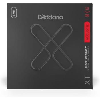D'Addario XTAPB1356 XT Acoustic Guitar Strings, Medium, 13-56