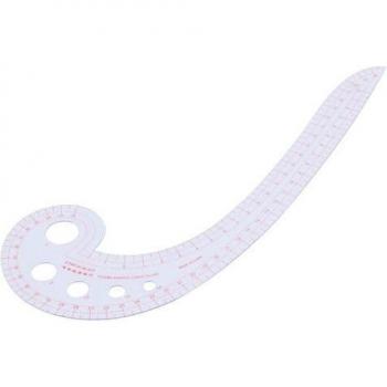 Precision French Curve Ruler – Comma Shaped for Sewing & Tailoring, Plastic
