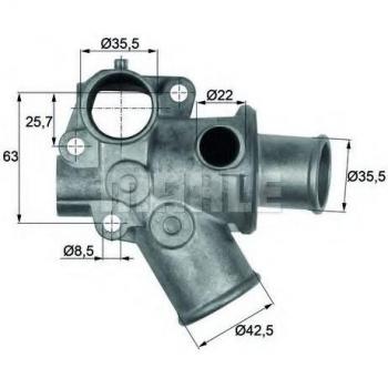 MAHLE ORIGINAL Termostato TI 70 80D