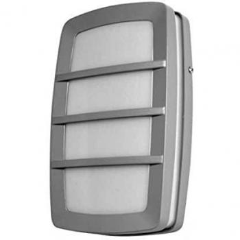 FABRILAMP Aplique Exterior Aluminio Capella Gris IP44 8,5x30x18,5 Cm