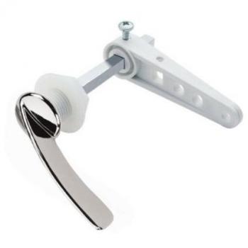 Sleek Chromed Bathroom Cistern Control