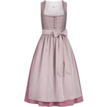 Nübler Trachtenkleid lange Version Adele – Altrosa