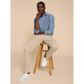 Organic White Stuff Sutton Trousers – Cream, Size 36