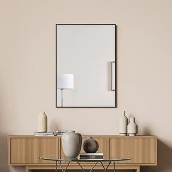 Specchio in Nero con Taglio Sfaccettato 50x70 cm – Nuovo Novoli