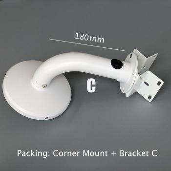 Soporte de pared para videovigilancia 90 grados
