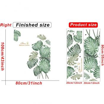 Removable Vinyl Tropical Leaves Wall Stickers