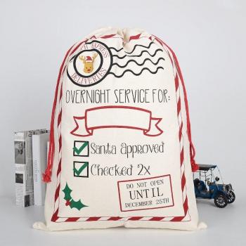 Jolly Gift Wrapper – Cotton Christmas Bag