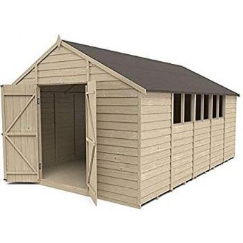 Forest Garden 10 x 15ft Double Door Apex Shed