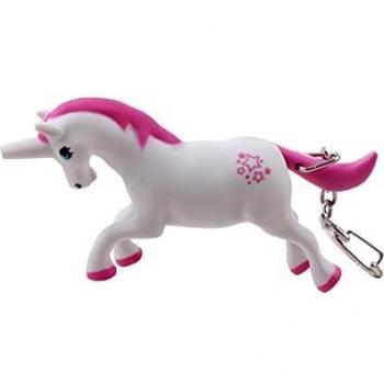 Tesoro Glitzer-Einhorn Schlüsselanhänger Licht & Ton