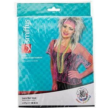 Rosa Smiffy: Maglia a Rete con Guanti e Fascetta Integrata