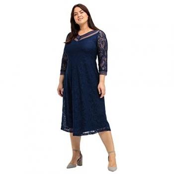 Abendkleid SHEEGO Große Größen Gr. 46, Normalgrößen, blau (marine), Damen