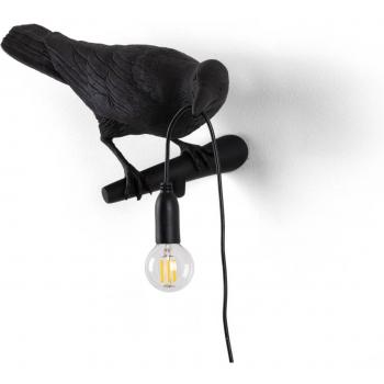 Lampe Applique Oiseau LED Noire