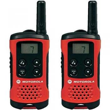 Motorola TLKR T40 PMR-Radio, rot, 2er Pack mit LC-Anzeige