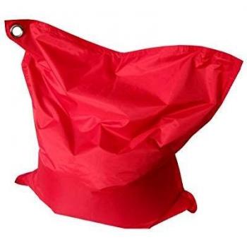 Pouf COTTON WOOD en polystyrène recyclé 110x130cm Rouge