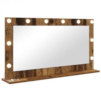 Espejo de Madera Antiguo para Tocador 100 x 55 x 18 cm