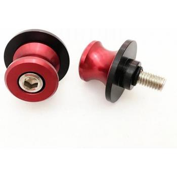 Red 8mm CNC Swingarm Spools Sliders for Suzuki GSXR600 750 1000 GSX1300R