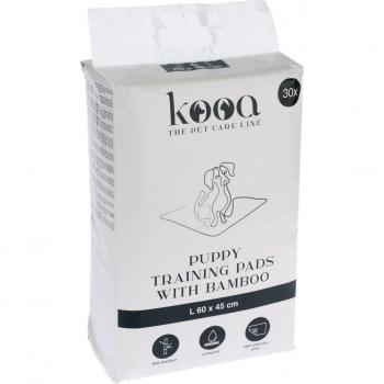 Accessoires adaptés pour la maison de toilette kooa en éco-plastique 30 x alèses de propreté kooa en bambou, L 45 x l 30 cm