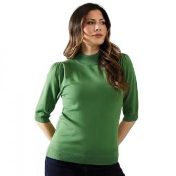 Trendy Fine Gauge Puff Sleeve Top