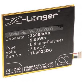 Vhbw 2500 mAh Akku für Alcatel Smartphones