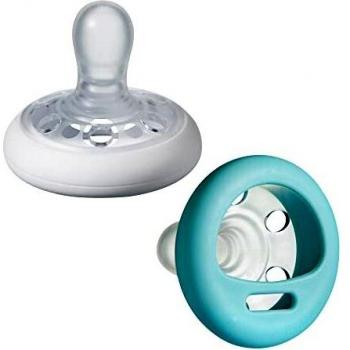 Tommee Tippee BPA-Free Dummies, 0-6m, 2 Pack